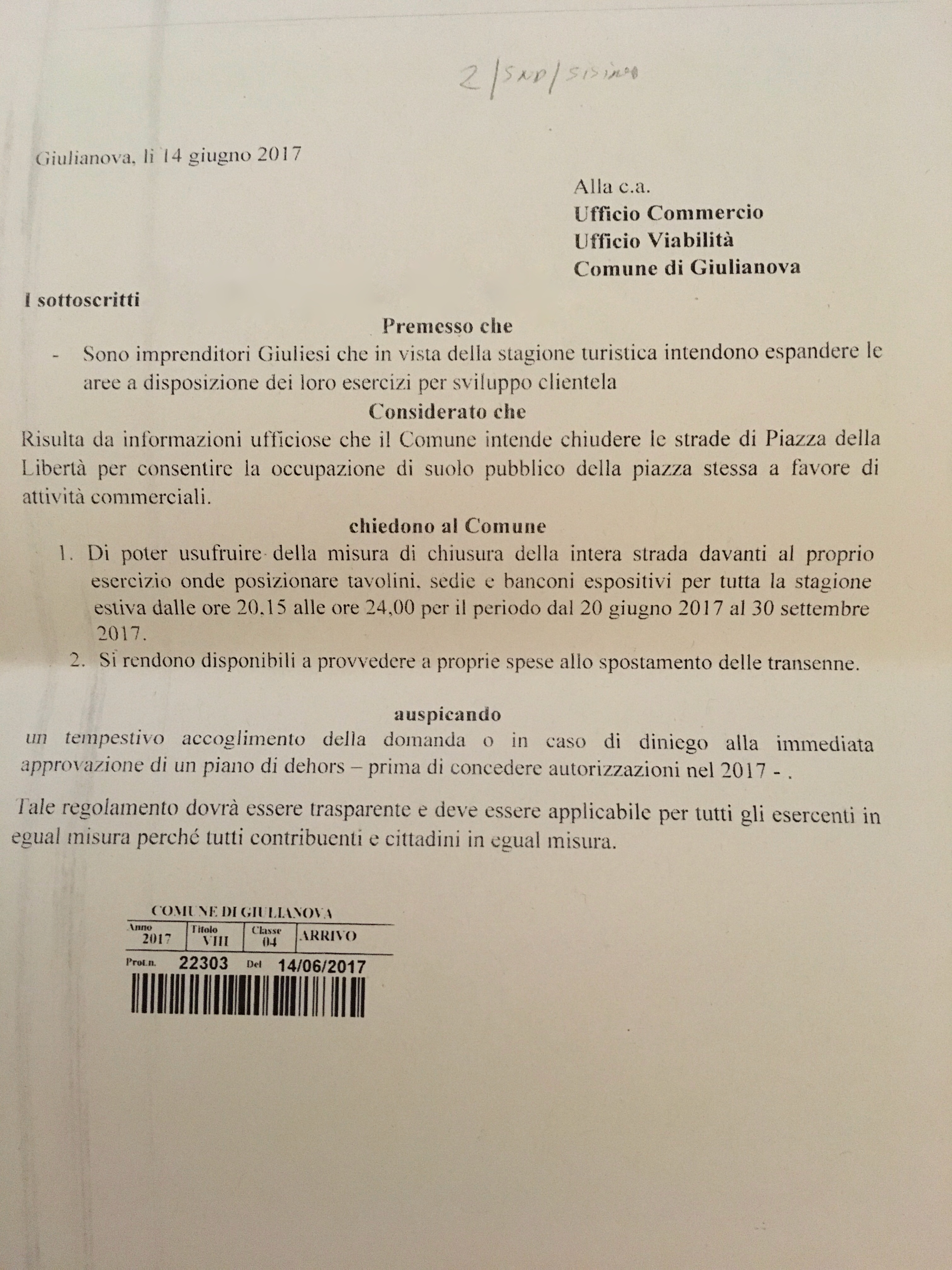 STESSO MERCATO E STESSE REGOLE: 22 RISTORATORI CHIEDONO UGUAGLIANZA!