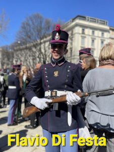 Giurano gli allievi della scuola militare Teulié: tra loro Flavio Di Festa 16 anni, Abruzzese, nato a Teramo ma residente a Roseto Degli Abruzzi !